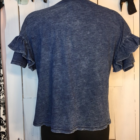 Universal Thread Ruffled Sleeve Top- XL - Picture 4 of 8